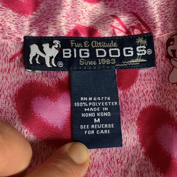 1990’s Vintage Fun+Attitude Big Dogs hot pink 2 pc pajama set. Size Medium. - Picture 4 of 15